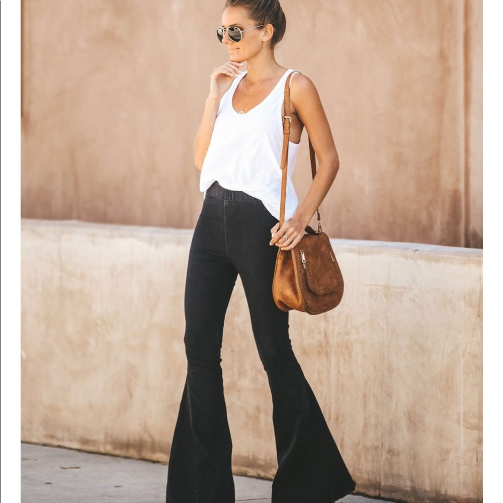 Black Bell bottom pants from Vici